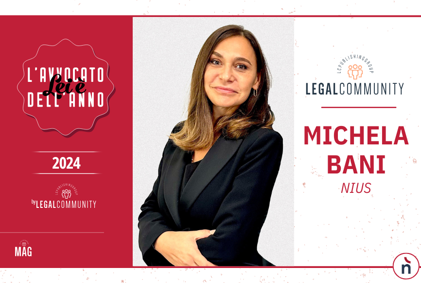 Michela Bani_Avvocato donna dell'anno 2024 per Mag e Legalcommunity